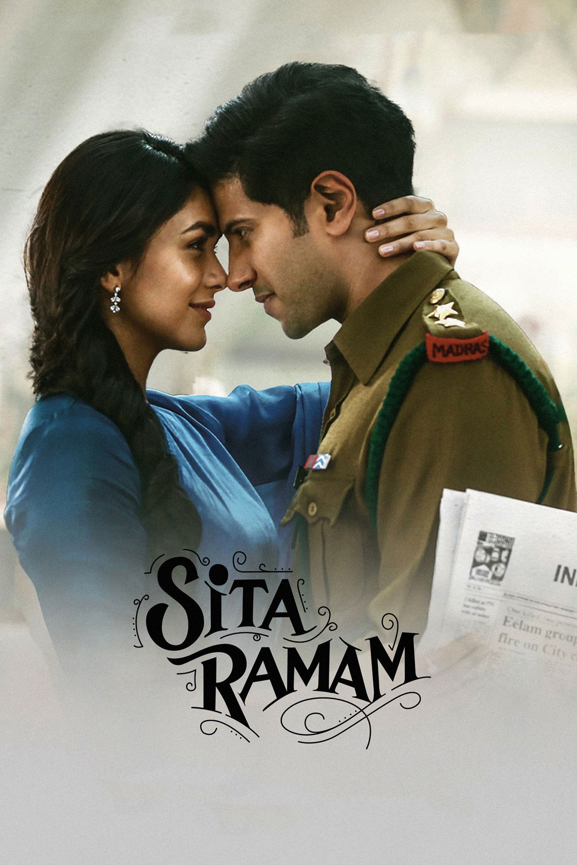 Sita Ramam Hindi Dubbed Movie Poster (2022)